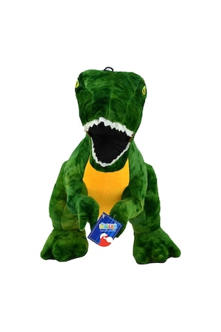 Dev 100 Cm Ayakta Duran Peluş Dinozor Gerçekçi Duruş, Yumuşacık Dev Eğlence Yeşil