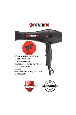 Powertec TR-701 Profesyonel Fön Makinesi