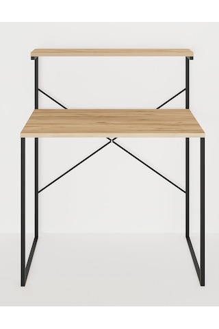 Raflı Çalışma Masası 60x90 Ofis Masası Çalışma Masası 1300 Çam