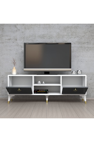 Ferniso Mobilya 138 Cm Tv Ünitesi Beyaz-antrasit