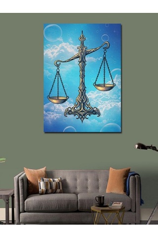 Kanvas Tablo Terazi Burcu 50cmx70cm