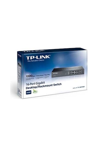 TP-Link Tl Sg1016D 16 Port 10/100/1000Mbps Rackmount Switch