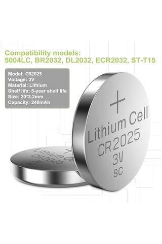 I-Gen CR2025 Pil 20'lİ Paket Lityum Düğme Pil 3V 2025