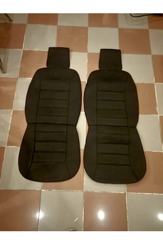 TERLETMEZ SİYAH RENK ÜNİVERSAL OTO KILIF KOLTUK MİNDERİ ÖN 2 TAKM