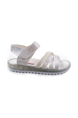 Papuç Sepeti Arzen-2880 Kız Çocuk Ortopedik Sandalet Beyaz