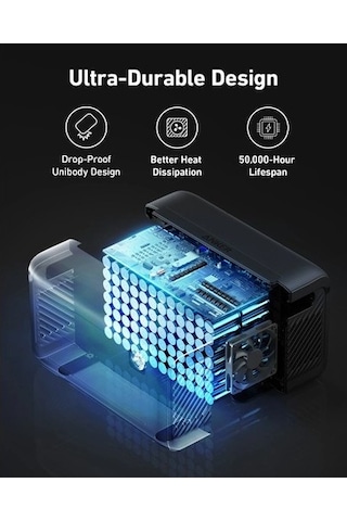 Anker Powerhouse 760 Ek Taşınabilir Güç Kaynağı 2048wh 2400w - 767 İle Uyumlu Ek Batarya - A1780 Anker Türkiye Garantili