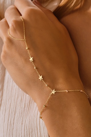 14 Ayar Altın Şahmeran Yıldızlı Dorika Toplu Şahmeran - Mmblk-330 Sarı Altın