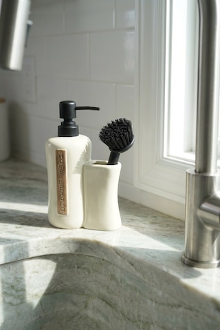 Vilya Fırça Hazneli Sıvı Sabunluk Krem - 400 Ml Krem
