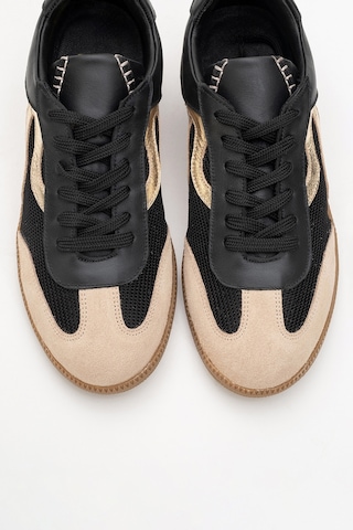 Luvishoes Luvi Shoes Perry Siyah Hakiki Deri Kadın Spor Ayakkabı Siyah
