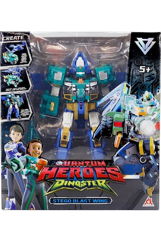 Quantum Heroes Dinoster Stego Blast Wing Sky Aksiyon Robot Dinozor