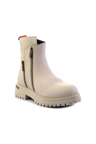 Harley Davidson Beige Leather Kadın Bot & Bootie Hd0777003903 001