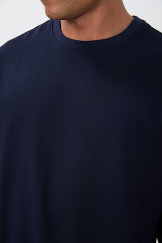 Tommy Life İndigo Pamuk Yumuşak Dokulu Standart Fit Basic Erkek Sweatshirt - 88363 Indıgo