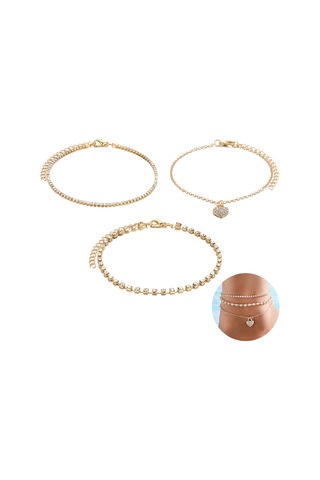 Parlak Rhinestone Anklet Set Açık Plaj Hafif Hakklar Ayakları Ayak Süsleme Anne Kadın Kızları Hediyeler Çok Renkli