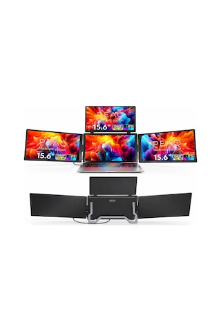 Peaq Pmo P150-ftb 15.6'' Full Hd 60 Hz Ips Üçlü Taşınabilir Laptop Monitörü