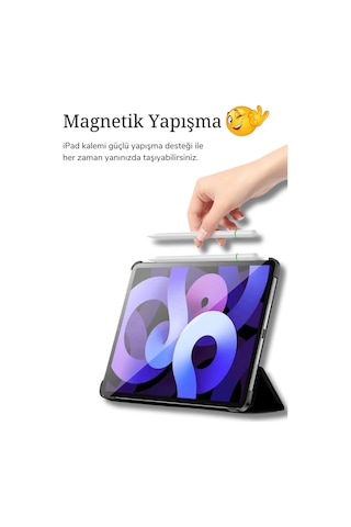 İpad 11 İnç Air 6.nesil 2024 Uyumlu Usb-c Avuçiçi Red Eğim Özellikli Bluetooth Bağlantılı Stylus Pen
