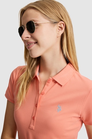U.S. Polo Assn. U.s. Polo Assn. Kadın Mercan Tişört Basic 50321818-vr204 Coral
