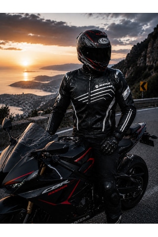 Scoyco Jk153 Motosiklet Montu Deri 4 Mevsim Oxford 600-d Dayanıklı Kumaş Motorcu Mont Black