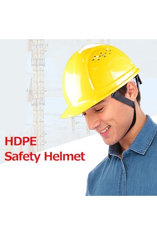 Maiyame Hdpe Malzeme Güvenlik Kaskı: Darbeye Dayanıklı, Yangın Ve Elektrik İzole Edici, Ayarlanabilir Havalandırma Delikleri İle Mavi