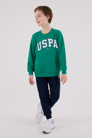 U.S. Polo Assn. Lisanslı Erkek Çocuk Alt Üst 2 Parça Eşofman Takımı Us2227 Yeşil
