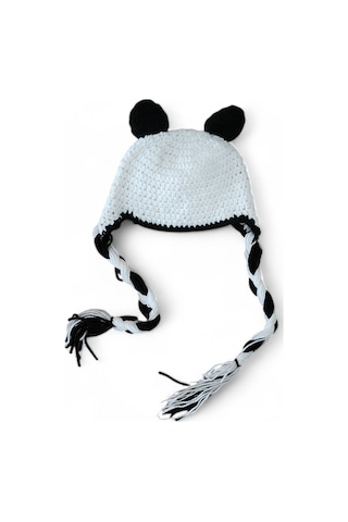 Hedea Sevimli Panda Çocuk Bere Beyaz