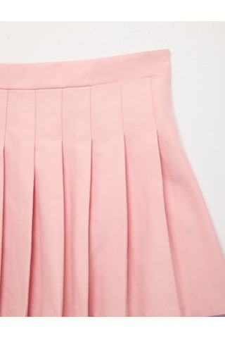 Koton Pamuklu Kalın Pileli Basic Mini Etek Pembe 6skg70007aw Gül