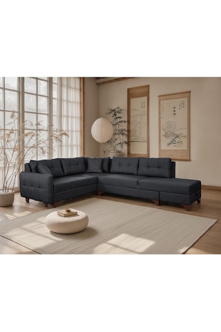 Eymense Cloft Köşe Koltuk Antrasit