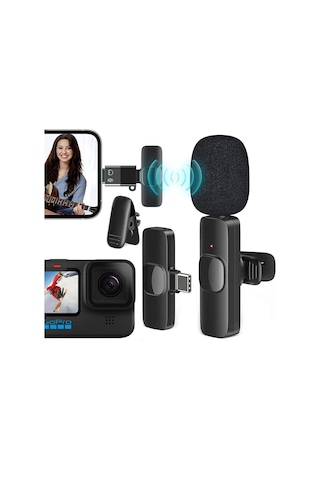 Magicvoice K8 Kablosuz Type-c Vlogger Yaka Mikrofonu