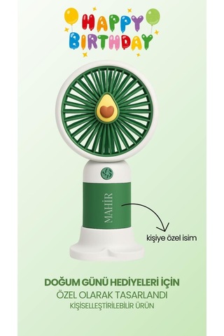 Kişiye Özel İsimli Mini Fan Soğutucu Vantilatör Kişiselleştirilmiş lik Şarjlı Mini Fan