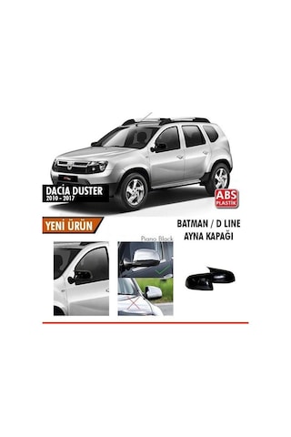 Dacia Duster 2010-2017 Batman Ayna Kapağı Parlak Siyah