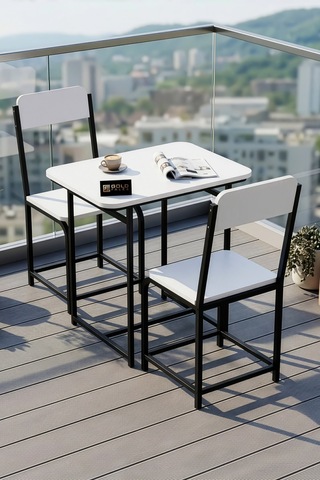 Northcity Minör Mutfak Masası Takımı Suntalam Beyaz 72x52 Antik - Beyaz