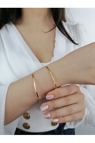 22 Ayar Altın Yatırımlık Oluklu Ajda Bilezik 10 Gr