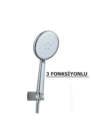 3 Fonksiyonlu Çevirmeli Duş Seti Model Venüs Mafsallı Duş Seti 3 Krom