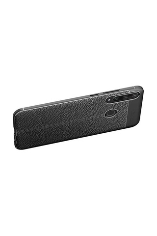 Huawei P40 Lite E Kilif Deri Tarzi Niss Silikon Case 433108899