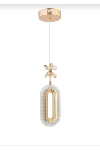 Serra Tekli Gold Ledli Led Avize 3 Renk Modu Oturma Odası Yatak Odası Led Avize