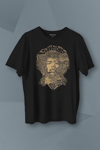 Jimi Hendrix Rock Heavy Blues Gitar Baskılı Tişört Unisex T-shirt 001