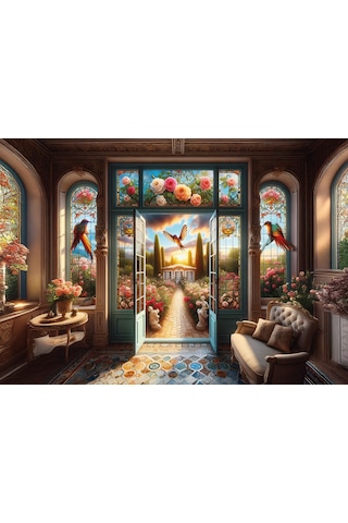 Art Puzzle Bahara Açılan Kapı 500 Parça Puzzle
