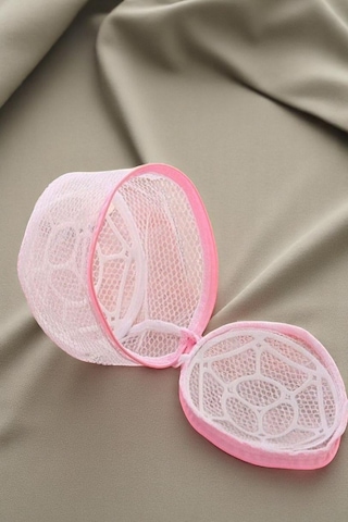 Fermuarlı Sütyen Ve Çamaşır Yıkama Filesi Hassas Çamaşır Yıkama Beyaz