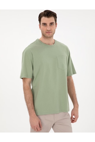 Pierre Cardin Erkek Çağla Tişört Basic 50306991-vr016 Çağla