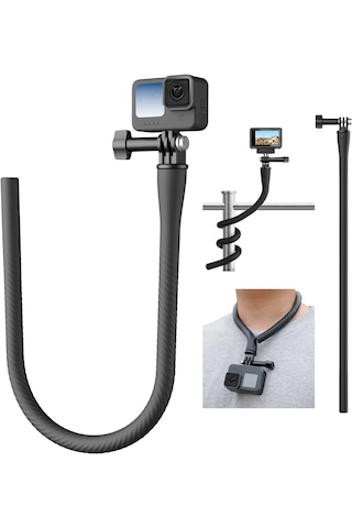 Ayex 52cm Esnek Montaj Kolu Gopro Insta360 Djı İle Uyumlu