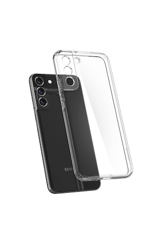 Fitcase Samsung Galaxy Uyumlu S22 Kılıf Kamera Korumalı Silikon Şeffaf Arka Kapak