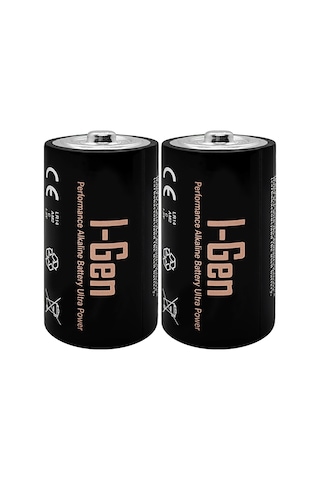 I-gen Lr14 Ultra Alkalin C Boy Pil 1.5v Orta Boy Pil 2'li Paket