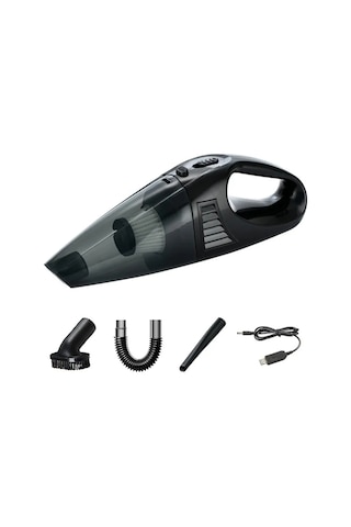 A-016 Güçlü Emiş Akülü Elektrikli Süpürge Şarj Edilebilir Araba Ev Temizlik Aracı