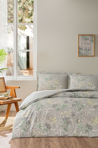 Özdilek Green Leaf Çift Kişilik Nevresim Takımı Çok Renkli