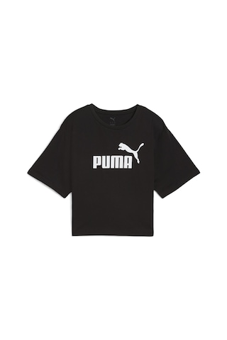 Puma 68497201 Ess Cropped No. 1 Logo Tee Kadın Spor Tişört SIYAH