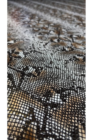 Yılan Desen Suni Deri Ayakkabılık, Çantalık, Döşemelik 100 X 140 Gri