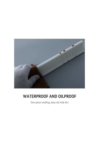 Ximistore9 Silikon Banyo Su Engelleyici Şerit, Otomatik Yapışkan, Sınır Olmayan Duşlarda Etkili Su Koruma, Beyaz 200 Cm Gri