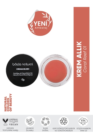 Bade Natural Krem Allık 01 Coral Reef