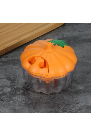 Xindoker Manuel Gıda Dilici - 450ml El İle Sarımsak, Sebze, Baharat Çırpıcı - Safe Pp Malzeme, Hızlı Temizlenebilir Mutfak Aleti Turuncu