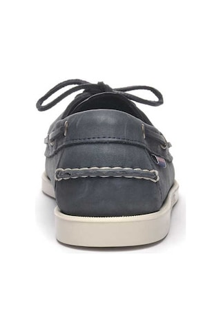 Sebago Docksides Portland Crazy Horse Erkek Deri Ayakkabı Mavi Mavi - Lacivert