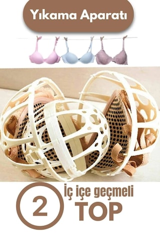 2'li Set Bıçak Bileyici Ve 2 Adet Sütyen Yıkama Topu Beyaz